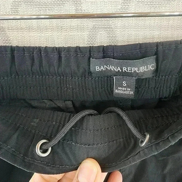 Banana Republic Black Polyester Track pants Women's S - Picture 7 of 9